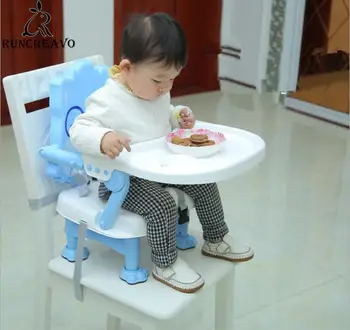 0.6-5 Anos De Dobramento Bb Cadeira De Levantamento De Bebê, Cadeira De Jantar Criança Portátil Mesa De Refeições Pp Material De Desenho Animado Poltrona