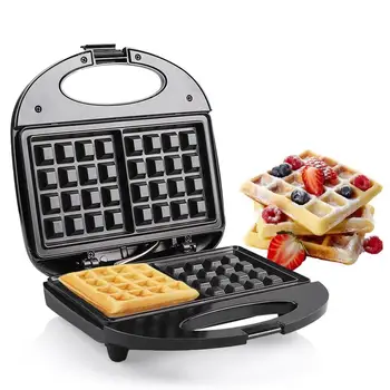 110v antiaderente Elétrica Waffle Maker de Cozinha utensílios de Cozinha Ovo de Bolo de Máquina de Café, Máquina de Waffles Panela Assadeira
