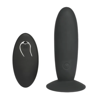12 velocidade de Controle Remoto sem Fio Liso Elétrico Plug Anal Massageador de Próstata Big Butt Plug Vibrador Vibrador Brinquedos Sexuais para Homens Mulheres