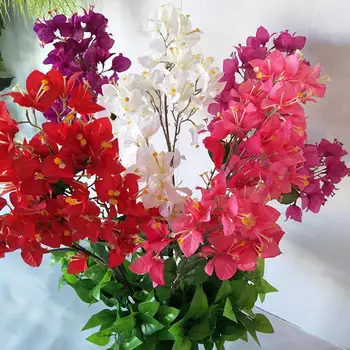 1Pc Atraente Flor Artificial resistente a raios UV Requintado Viva a Decoração Home Falso plum Ameixa Flor