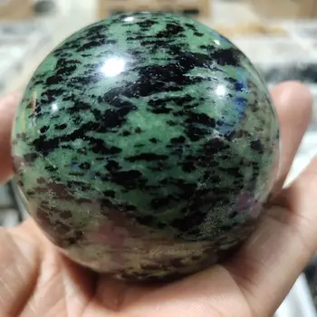 1pcs 5cm Natural vermelho e verde tesouro bola, bola de cristal de quartzo, utilizado para a decoração e de cura