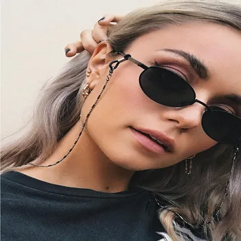 2020 designer original de metal óculos de neve cadeia simples de personalidade de moda de óculos de jóias de presente para as meninas