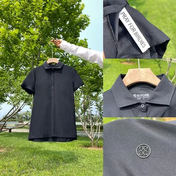 2022 a Coreia do Sul é o Novo campo de Golfe de Vestuário de Mulher manga Curta T-shirts, de secagem Rápida e Respirável POLO Camisas Slim Lapela Tops