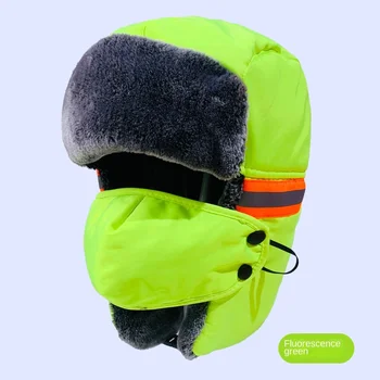 2022 Chapéu De Inverno Quente Trooper Abas De Orelha Headwear Bonnet Homens Mulheres De Esqui De Inverno Chapéu Fofo Peles Pac