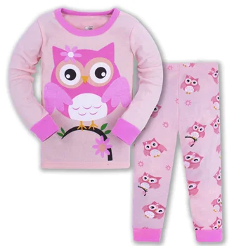 3-8 Anos de Idade as Meninas Garoto do Pijama Outono 2021 Crianças Pijamas Conjuntos de Casa de Lazer de banda desenhada da Menina Bonito de Algodão de Manga Longa Pijamas