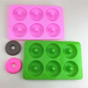 3D Fondant Moldes de Silicone de Chocolate Moldes de Decoração de Bolo Ferramenta de Cozimento Acessórios Donut em Forma de Presentes para Cozer os Amantes 87HA