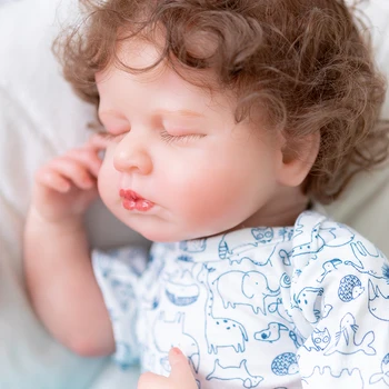 49cm Bebê Recém-nascido Boneca Bebê Dormir Edição Limitada Criança Brinquedos de Presente de Natal