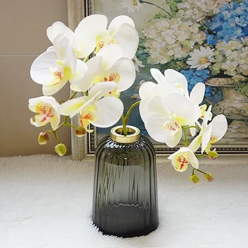 6 Cabeças/Bundle 3D Borboleta de Orquídea Flores Artificiais Simulação de Pequenas Flores em Casa Jardim de Parede Decoração do Casamento de DIY Fornecedor