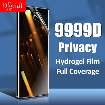 9999D de Privacidade Curvo Completo Hidrogel Película para Samsung Galaxy S20 S21 S22 Ultra Protetor de Tela Samsung Nota 20 10 9 S10 S9 Plus