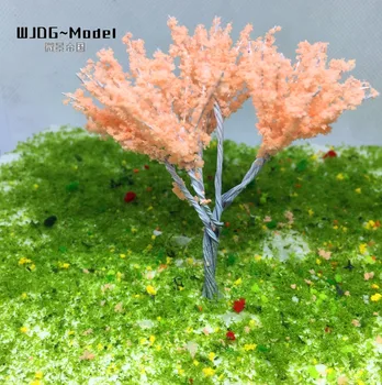 A construção de modelos de materiais DIY de areia do jardim de paisagem de árvores de cerejeiras, O arame de ferro flor mais especificações