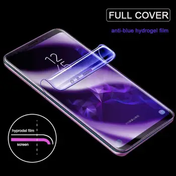 Anti-impressões digitais Anti-risco Hidrogel Anti-Raio Azul da Tela do Telefone de Proteger a Película para Samsung galaxy Note 8 9 10 Mais S9