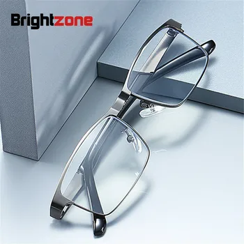 Anti-Luz azul Aço Inoxidável Homens de Negócios de Leitura do Leitor de UV400 com Presbiopia Vidros Ópticos +1.0 1.5 2.0 2.5 3.0 3.5 4.0 Oculos