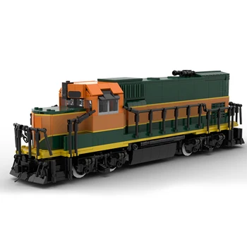 Autorizado MOC-104695 GP15 Retro Trem 1453PCS Blocos de Construção da Cidade de Série Trens MOC Conjunto Brinquedo - Amarela.LXF