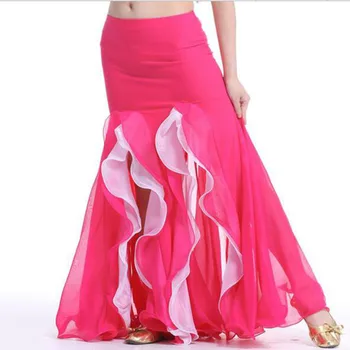 baratos indianos vestidos de dança do ventre do corpo para as mulheres plissado furcal saia para dançar