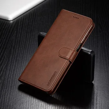 Casos de telefone Para Xiaomi Redmi Nota 9s Caso de Carteira Flip Cover Para Redmi Nota 9 Pro Max Case de Luxo, Livro em Couro Capa Magnética