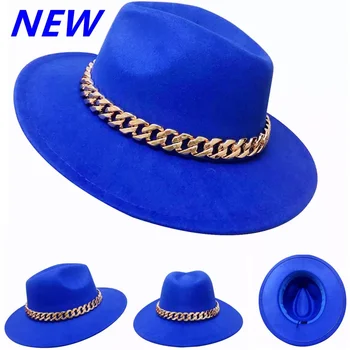 chapéu fedora praça da cadeia de acessórios chapéu novo 7cm televisão aba do chapéu masculino e feminino casal chapéu de hip hop, jazz chapéu кепкаженская