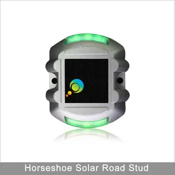 constante de modo LED Verde da paisagem luzes do Novo design impermeável do DIODO emissor de luz da energia solar estrada stud