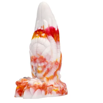 Cor simulação de silicone em forma de vibrador pênis feminino adulto, sexy grande masturbação suprimentos