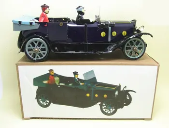 [Engraçado] Adultos Coleção Retro Vento de brinquedo Metal Estanho Duas pessoas Vintage casa de automóvel Mecânico de brinquedo, um Relógio de brinquedo figuras de dom crianças