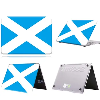Escócia Padrão de Bandeira Anti-derrapante Caso de Laptop Para MateBook 13/13 AMD Ryzen/14/D14/D15/X 2020/X Pro/Pro 16.1/Honra MagicBook 14/15