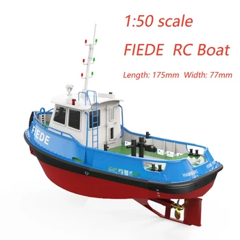 FIEDE Porta Navio Barco RC 17cm Pequeno Barco Modelo de Impressão 3D 1/50 DIY Montagem Kit Modelo