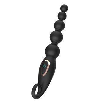 Flexível Esferas Plug Massageador 7 Frequência De Vibração Bunda Estimulação Adulto Do Sexo Brinquedo