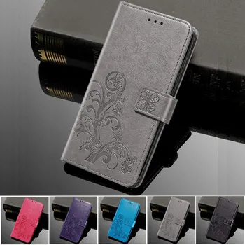 Flor de Telefone Coque capa de Silicone para o Huawei Honor 9 Lite 9i 9N V8 V9 Jogar 6C Pro Carteira de Capa de Couro