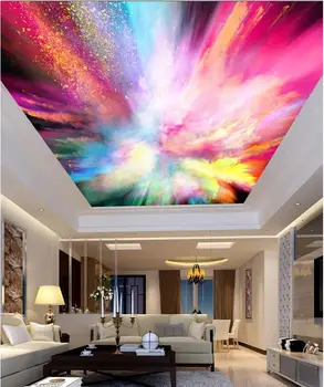 foto do papel de parede cor no teto, sala de estar, quarto tectos com frescos no Tecto murais papel de parede 3d pinturas murais