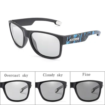 Fotossensíveis Esportes Óculos de Homens, Óculos Polarizados Masculino Mudar de Cor Polaroid Óculos de Sol para Homens de Condução UV400