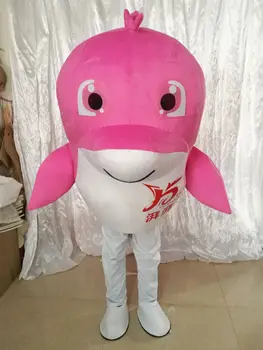 Golfinho De Trajes Da Mascote De 2018 Novo Bonito Dolphin Cosplay Tema Mascotte Carnaval Fantasia Fantasia Festa De Natal Terno