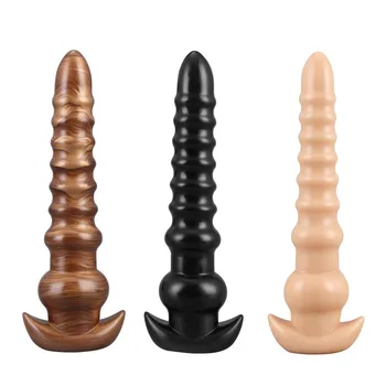 Grande 35cm de comprimento Plug anal em Silicone Grande Plug Anal Dilatador Enorme Anal, Vagina, Ânus Expansão Erótico Anal Brinquedos Sexuais Para Homens Mulheres Gays.