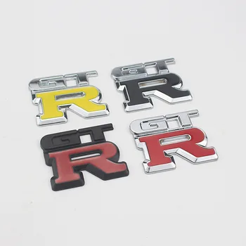 GTR Traseira do Carro do Tronco Emblema Emblema Adesivo para Nissan R32 GTS R34 S14 350Z GT-R Acessórios