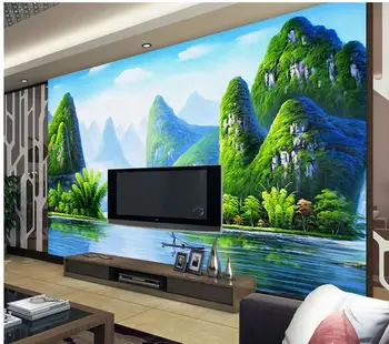 Guilin pintura de paisagem pinturas de parede decoração papel de parede Decoração personalizadas de fotos em 3d papel de parede