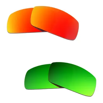 HKUCO Para Cantina (2006) Óculos de sol Polarizados de Substituição de Lentes de 2 Pares de Vermelho e Verde