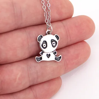hzew panda bonito colar pingente de animais do panda colar