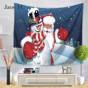 Jane YU Tapeçaria, Europeia E Americana de Série do Natal Decoração de Suspensão de Tapeçaria Tamanho 150x130cm / 150x200cm