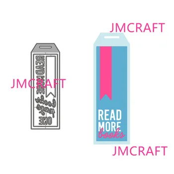 JMCRAFT 2021 Novo LEIA MAIS LIVROS Placas de Metal cortantes DIY Scrapbook Artesanal de Papel Craft Metal Aço Modelo Morre