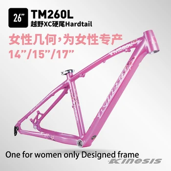 Kinesis 26inch frame da bicicleta da Montanha de bicicleta cor-de-rosa moldura de Alumínio do quadro de Bicicleta Acessórios