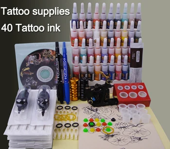 kit para tatuagem completo da máquina permanente da composição do kit de máquina de tatuagem ferramenta de equipamentos 1 máquina da máquina da tatuagem do conjunto