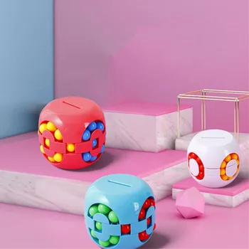Magia criativa Jogo de Bola Cubos de ensino Quebra-cabeça Cubo de Brinquedos de Descompressão Mealheiro Especial em forma de Cubo Para Crianças