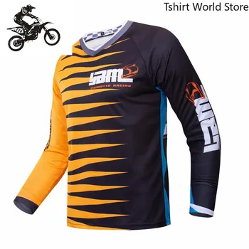 Manga longa de Moto Jersey Bicicleta de Montanha de Pano MTB Bicicleta T-shirt DH BMX Camisas de Ciclismo todo-o-Terreno de Motocross Desgaste