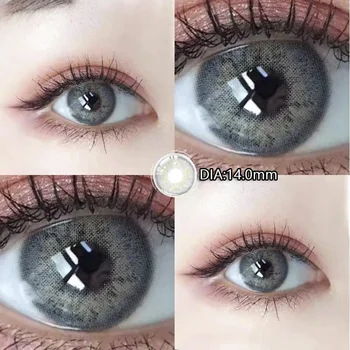 MILL CREEK 2Pcs Lentes de Contato Coloridas para os Olhos Fashion de Olhos Azuis Lente de Contato de Beleza Aluno Diâmetro 14,0 mm Anuais Envio Rápido