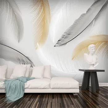 Milofi personalizado 3D foto de plano de fundo do papel de parede moderno e minimalista fresco pequeno resumo da pena de plano de fundo do papel de parede
