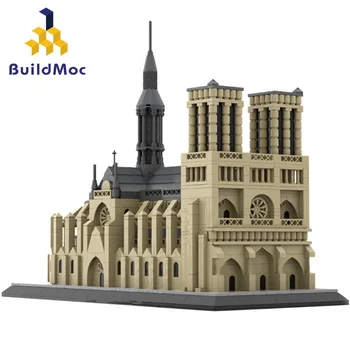 MOC Famosa Arquitetura Horizonte de Paris da Torre do Palácio de Blocos de Construção do Conjunto Ideia de Montar o Castelo de Brinquedos Para Crianças de Criança Presentes de Aniversário