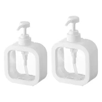 Moderno Distribuidor da Loção de Fácil Limpeza Reutilizável Garrafa Vazia Mão Dispenser de Estimação Bomba de Garrafa de Mini para a Cozinha Banheiro Lavar o Corpo
