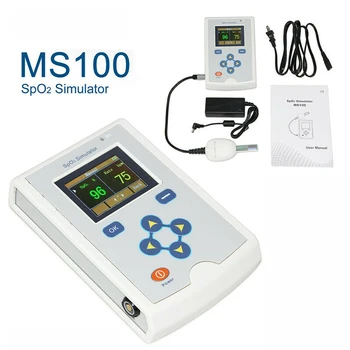 MS100R SPO2 Simulador de Saturação de Oxigênio no Sangue Simulação R-curvas de Taxa de Amplitude do Monitor do Paciente PR Oxímetro de Pulso Testador