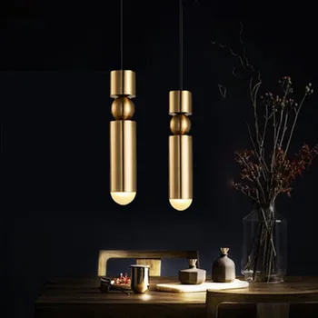 Nordic luminária Moderna Cozinha Lâmpada Sala de Jantar, Bar Contador Loja Tubo Pendente para Baixo do Tubo Luzes LED gabinete Loft, Sala de estar