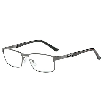 Novo Anti-Luz azul Óculos de Leitura Para os Homens, as Mulheres Confortáveis de Couro de Aço Óculos de Miopia Gafas +1.0+1.5+2.0+2.5+3.0+3.5+4.0