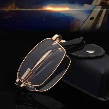 Novo Metal Dobrável Portátil Completo Rim Eyewears de Moda masculina E Confortáveis os Óculos Senhoras Leve E Compacto Quadros Ópticos