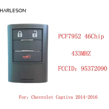 Original Chevrolet Captiva 2014-2016 Controle Remoto Inteligente-Chave 3Button Frequência de 434mhz PCF7952 Chip FCCID 95372090